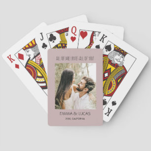 Alles von mir liebt alles an dir - individuelle Fo Spielkarten