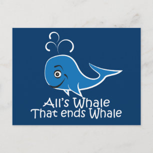 Alles Wal, der den Wal beendet - Funny Card Postkarte
