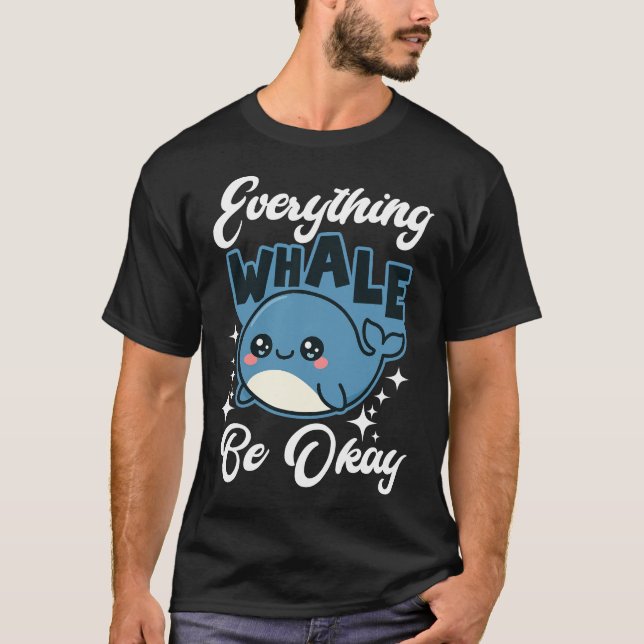 Alles Wal Wird Okay Lustiger Wal T-Shirt (Vorderseite)