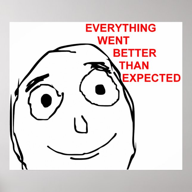 Alles war besser als erwartet poster (Vorne)