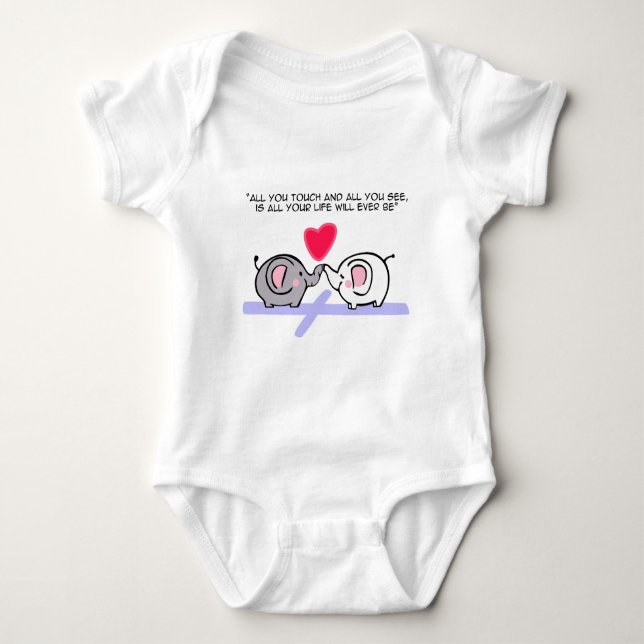 Alles, was du berührst baby strampler (Vorderseite)