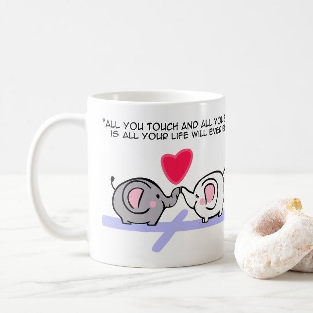 Alles, was du berührst kaffeetasse (Mit Donut)
