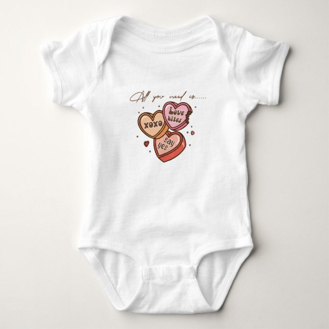 Alles was du brauchst ist.... baby strampler (Vorderseite)