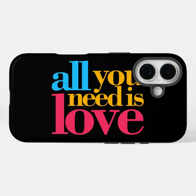 Alles was du brauchst ist Liebe Case-Mate iPhone Hülle (Rückseite (Horizontal))
