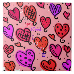 Alles was du brauchst ist Liebe Fliese