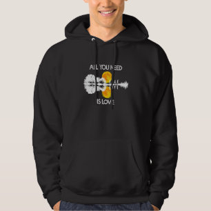 Alles was du brauchst ist Liebe Gitarre Lake Shado Hoodie
