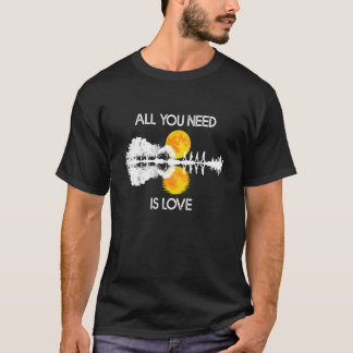 Alles was du brauchst ist Liebe Gitarre Lake Shado T-Shirt