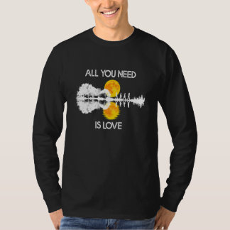 Alles was du brauchst ist Liebe Gitarre Lake Shado T-Shirt