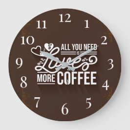 Alles, was du brauchst, ist Liebe  Große Wanduhr