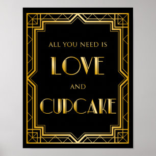 Alles, was du brauchst, ist Liebe-Hochzeit-Zeichen Poster