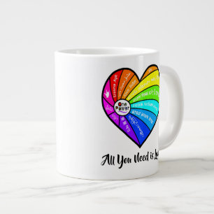 Alles, was du brauchst, ist Liebe Jumbo-Tasse