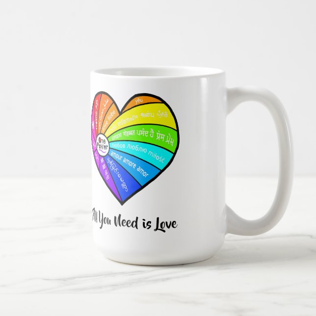 Alles, was du brauchst, ist Liebe Kaffeetasse (Rechts)