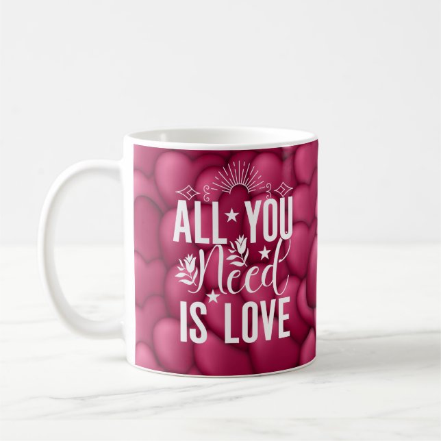 Alles, was du brauchst, ist Liebe Kaffeetasse (Links)