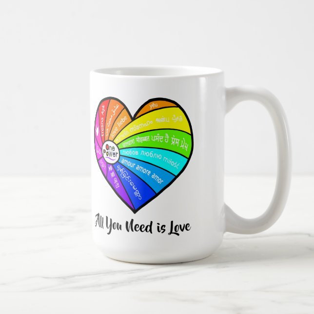 Alles, was du brauchst, ist Liebe Kaffeetasse (Rechts)