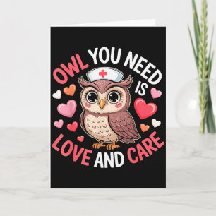 Alles was du brauchst ist Liebe Krankenpfleger Val Karte