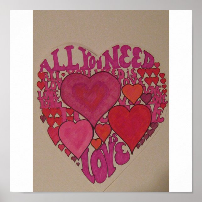 Alles, was du brauchst, ist Liebe! Poster (Vorne)