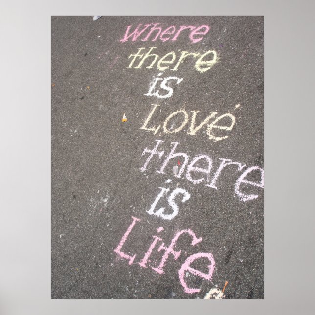 Alles, was du brauchst, ist Liebe Poster (Vorne)