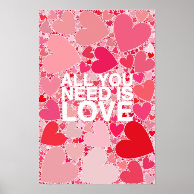 Alles, was du brauchst, ist Liebe Poster (Vorne)