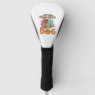 Alles, was du brauchst, ist Liebe und ein Hund Vin Golf Headcover