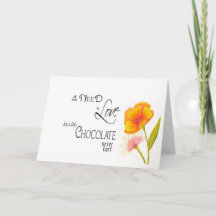 Alles was du brauchst ist Liebe und Schokolade