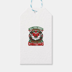 Alles was du brauchst ist Liebe Weihnachten Santa  Geschenkanhänger