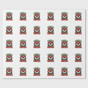 Alles was du brauchst ist Liebe Weihnachten Santa Geschenkpapier