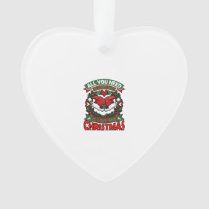 Alles was du brauchst ist Liebe Weihnachten Santa  Ornament
