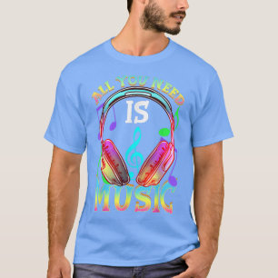 Alles was du brauchst ist Musik, DJ Kopfhörer - Mu T-Shirt