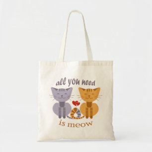 Alles, was du brauchst, sind Miau-Valentinskatzen Tragetasche