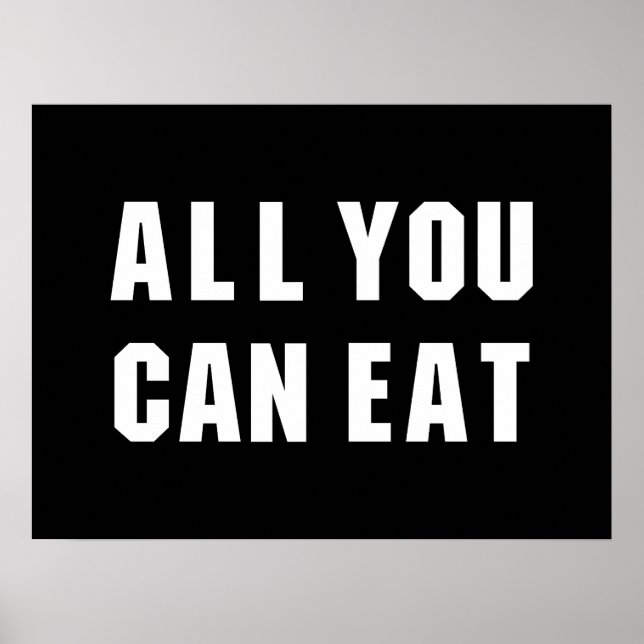 ALLES WAS DU ESSEN KANNST POSTER (Vorne)