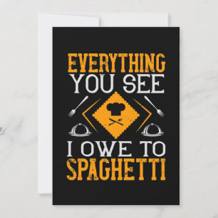 Alles, was du siehst, verdanke ich Spaghetti Save The Date