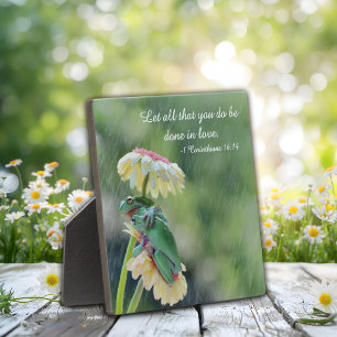 Alles, was du tust, geschehe in Liebe Fotoplatte