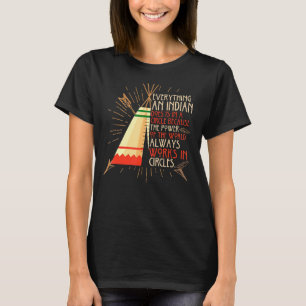 Alles, was ein Inder in einem Kreis tut T-Shirt