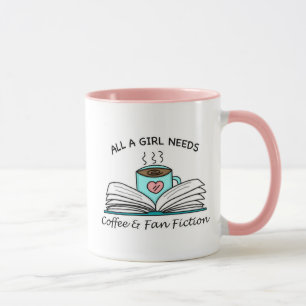 Alles, was ein Mädchen braucht Kaffee und Fan-Fi Tasse