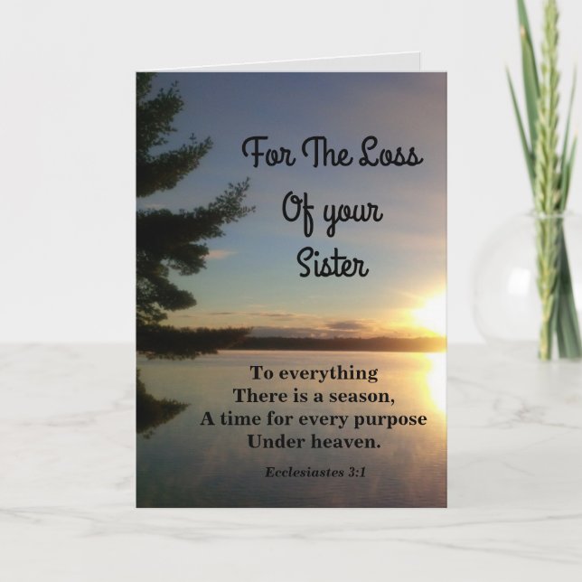 Alles, was es gibt, ist ein Beileid mit Season Sis Karte (Vorderseite)