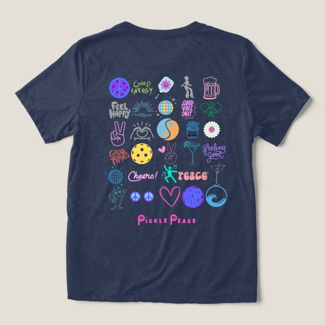 alles, was Frieden schnappen Tri-Blend Shirt (Design Rückseite)