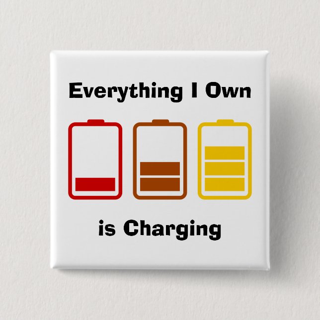 Alles, was ich besitze, kostet button (Vorderseite)