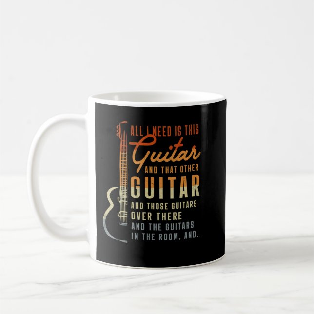 Alles, was ich brauche Ishis Guitar Player Gitarri Kaffeetasse (Links)