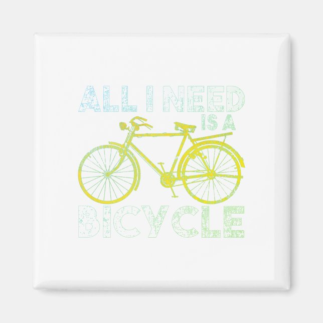 Alles, was ich brauche, ist ein Fahrradfahrer, der Magnet (Vorne)
