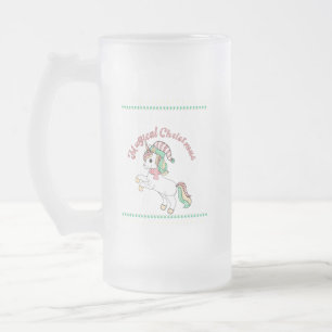 Alles, was ich brauche, ist ein magisches Weihnach Mattglas Bierglas