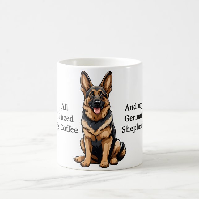Alles, was ich brauche, ist Kaffee GSD Kaffeetasse (Mittel)