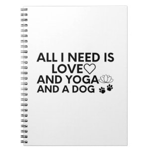 Alles was ich brauche ist Liebe und Yoga und ein H Notizblock