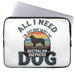 Alles, was ich brauche, ist mein Hund Vintage Grav Laptopschutzhülle