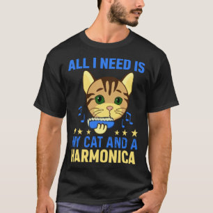 Alles was ich brauche, ist meine Katze und ein Har T-Shirt
