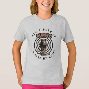 Alles, was ich brauche, ist Musik Benutzerdefinier T-Shirt