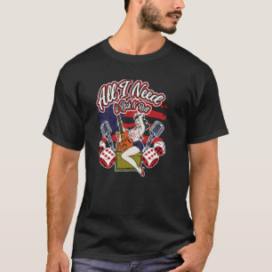 Alles was ich brauche ist Rock N´Roll Vintag Rocka T-Shirt