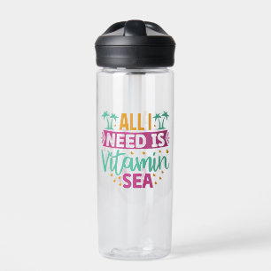 Alles was ich brauche ist Vitamin Sea-54802 Trinkflasche