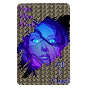 Alles was ich brauche - Mantra - AI Fantasy Digita Magnet