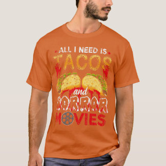 Alles was ich brauche sind Isacos und Horrorfilme T-Shirt