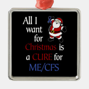 Alles, was ich für Christmas...ME/CFS Gewollt habe Ornament Aus Metall